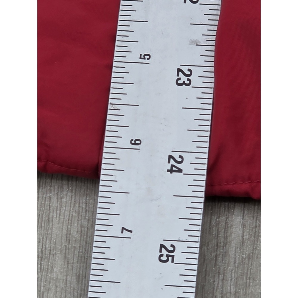 Petite Sophisticate Quilted Jacket Women's Medium Red Zip Front Turns Into Vest - Picture 5 of 10